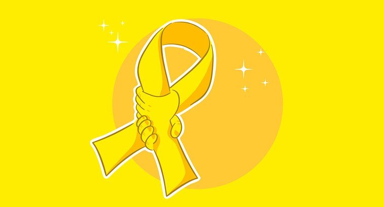 Simbolo do setembro amarelo - mês de prevenção ao suicídio